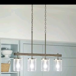 Kichler Maritime 4-Light Brushed Nickel Coastal Dry Rated Chandelier