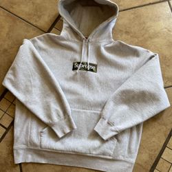 Supreme Camo Grey Box Logo Hoodie 