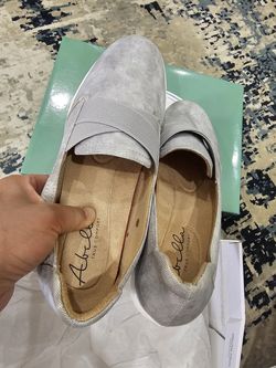 Abella Eloise Slip-On Sneakers, color "Grey Multi", size 8M