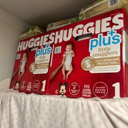 HUGGIES PLUS DIAPERS SIZE 1 ONE