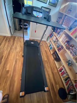 Treadmill plus desk attachment
