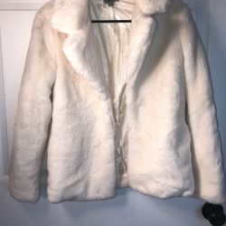 White Faux Fur Jacket