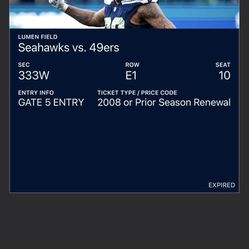 Seahawks vs. Saints w/ Parking Pass