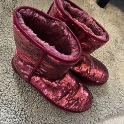 Shiny Red Ugg Women’s Size 11 Boots 