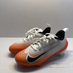 Nike Vapor Speed 3 TB White Orange Football Cleats HM8849-104 Men Size 4 New