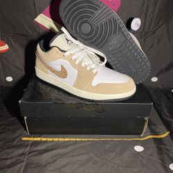 Jordan 1 Low Mens 9.5 Brown Elephant 🐘 