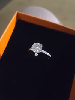 Beautiful Moissanite Engagement Ring