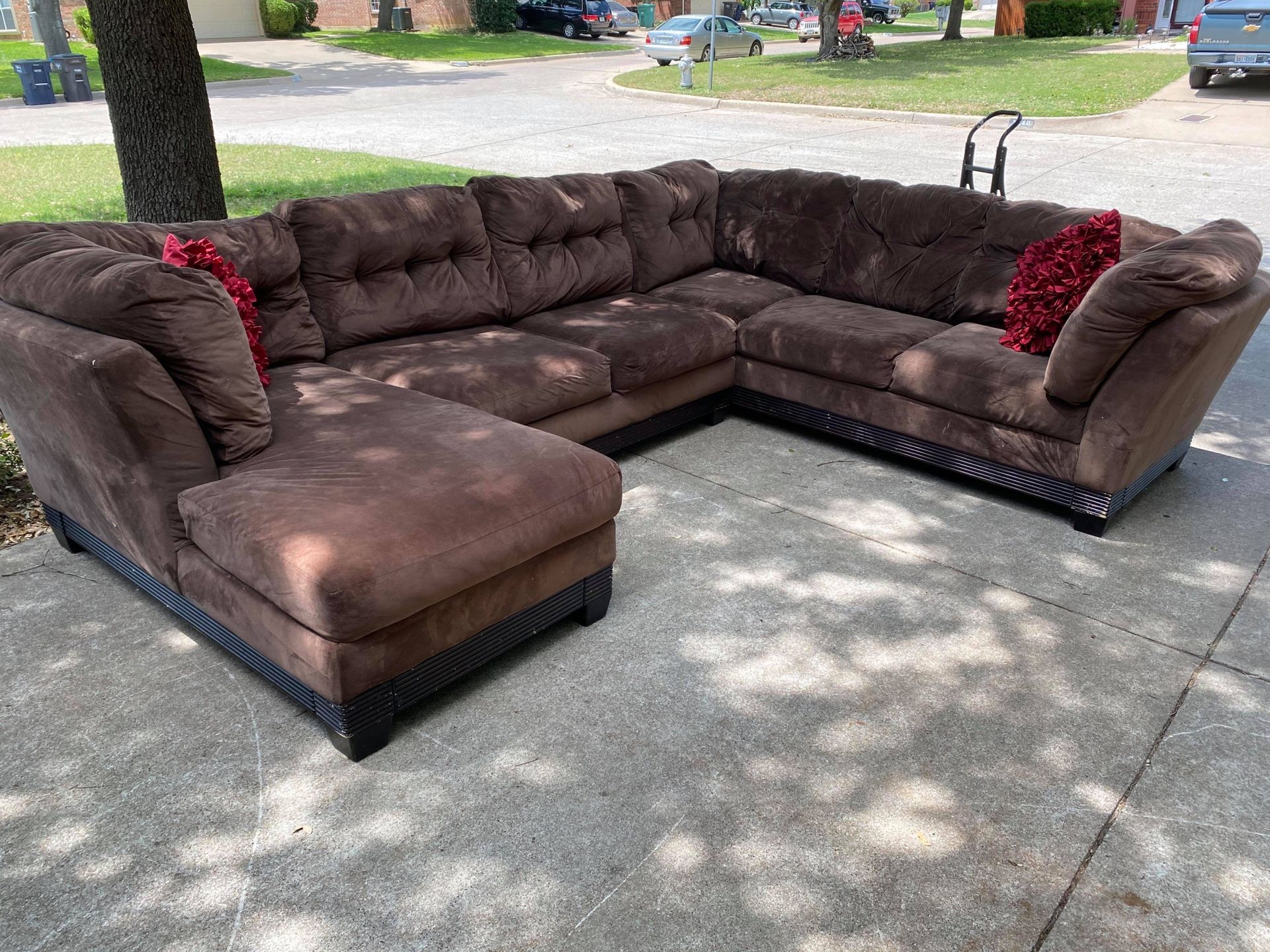 Dark brown sectional for Sale in Fort Worth, TX OfferUp