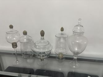 Clear Glass Apothecary Jars