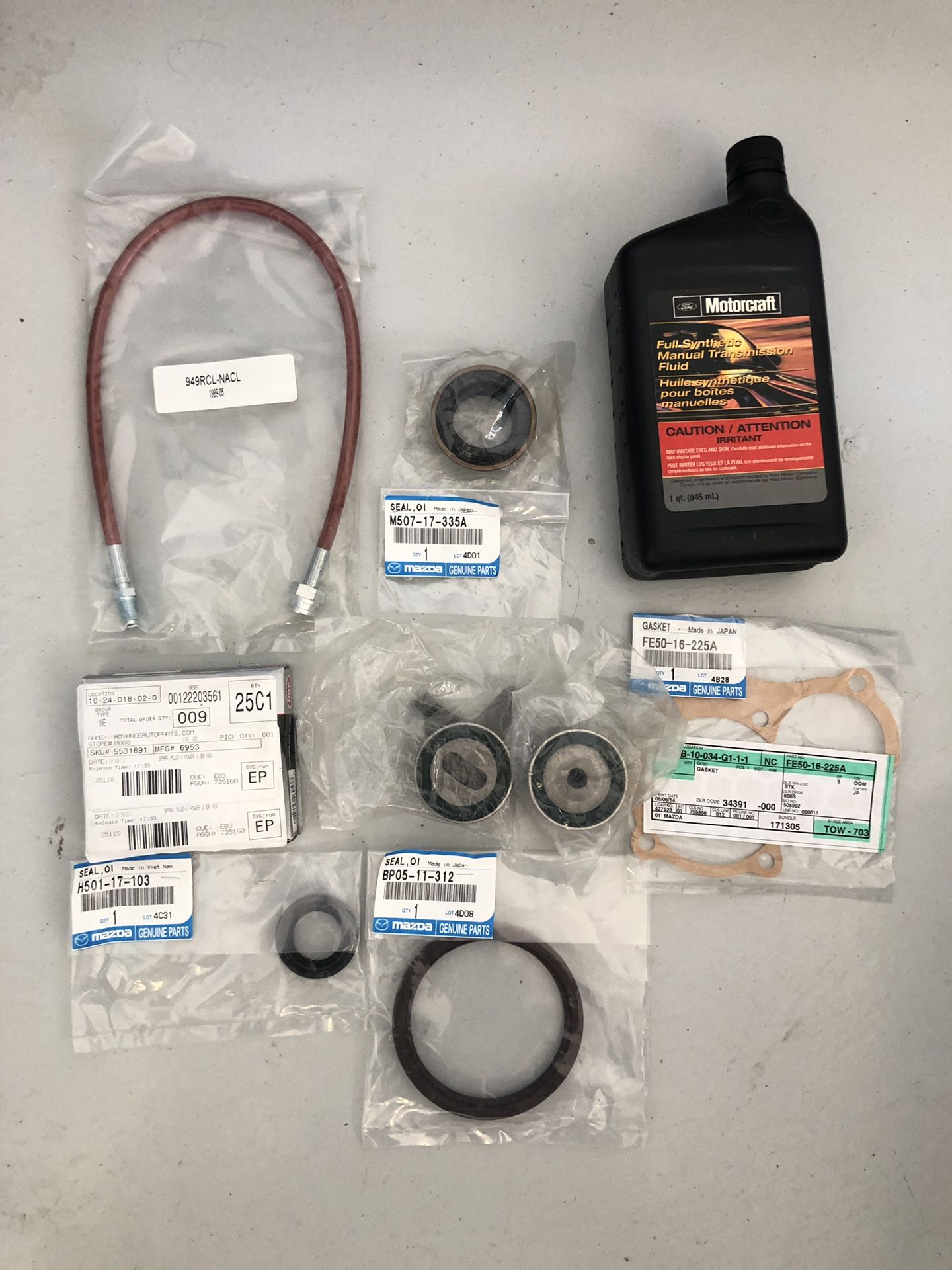 NA NB Mazda Miata maintenance parts