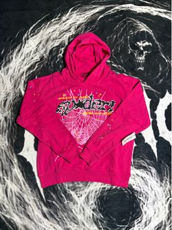 “Pink” Sp5der Hoodie M