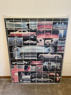 Framed Classic Cars Puzzle