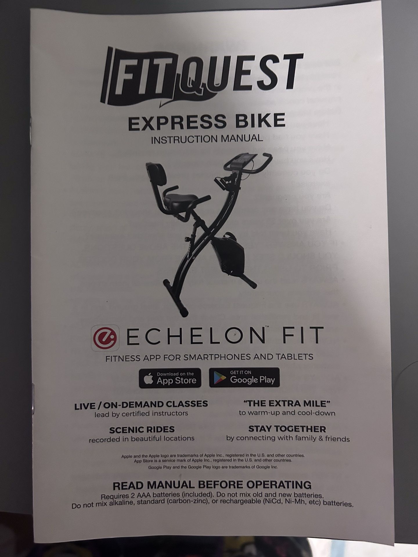 Stationary Bike With Resistance Band