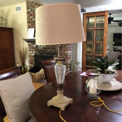 $30.00 Classic Crackled Glass Lamp  