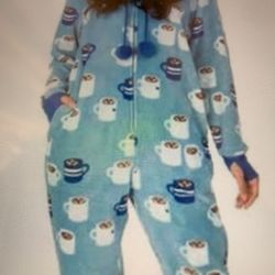 Munky Munky Ladies Hooded Fleece, One-piece.