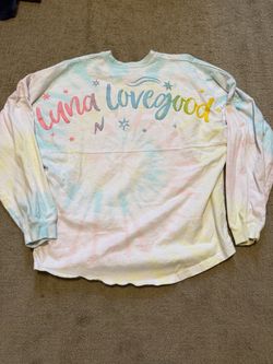 Luna Lovegood Tie-Dye Long Sleeve Spirit Jersey Size Medium