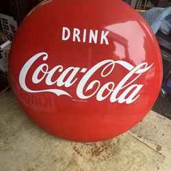 Vintage Porcelain Coke Button