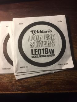 5) D Addario LE018 nickel wound looped strings