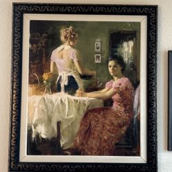 Pino Embellished Signed Serigraph 