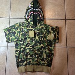 Double Hooded Bape Sweater Size Medium 