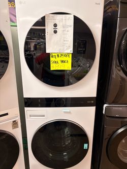 Washer and dryer tower gas