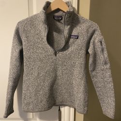 Patagonia Small S Grey Long Sleeve Synchilla Fast Women’s Clothing Athletic Fun 