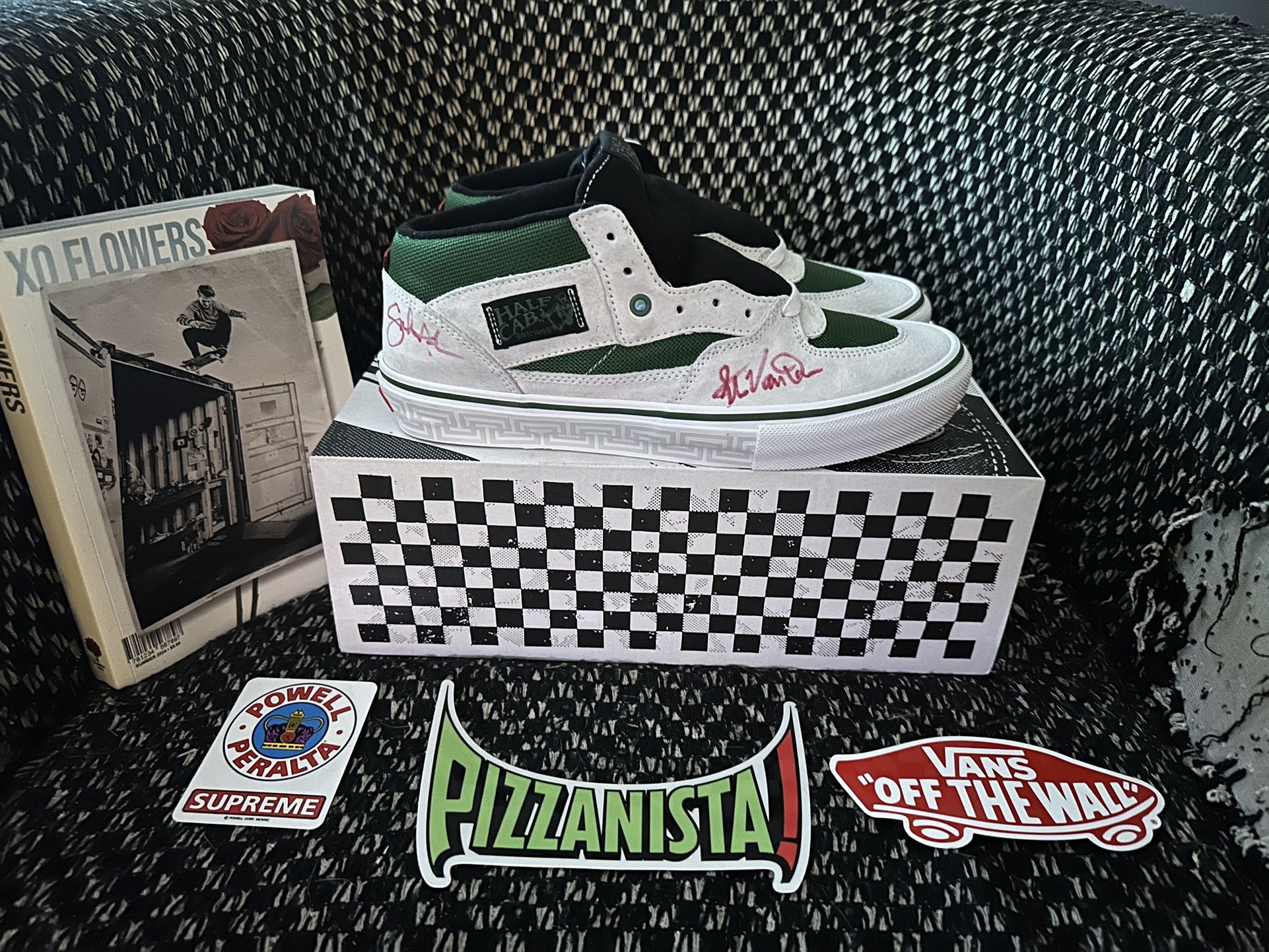SIGNED 1-of-100 Pizzanista x Vans Half Cab size 10.5  LIMITED RELEASE with Book