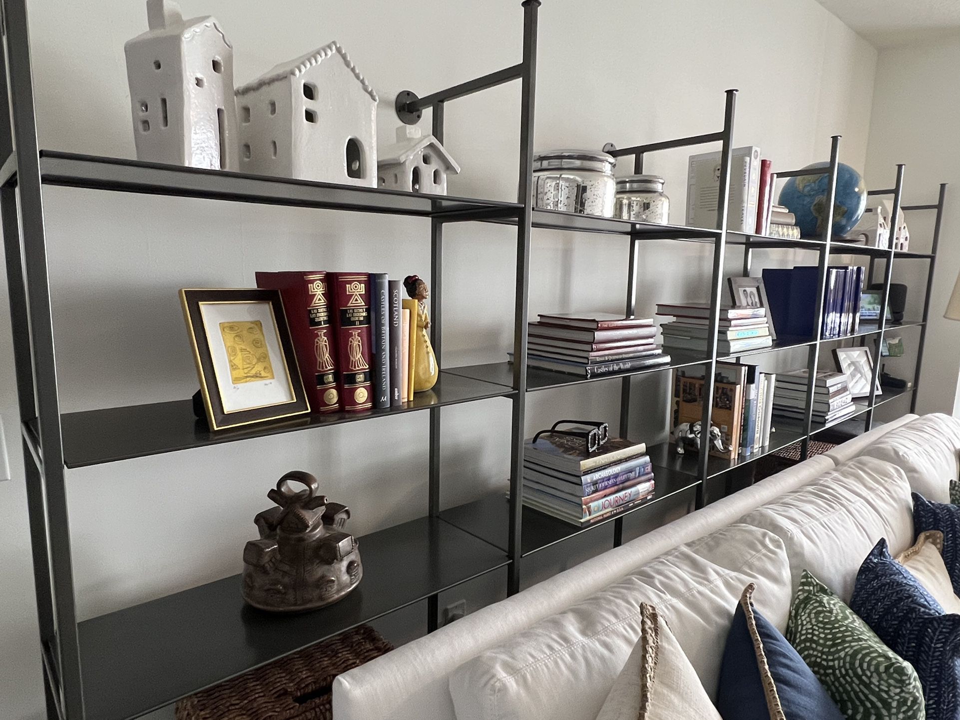 Modern Industrial Chic Metal Bookcase Shelving