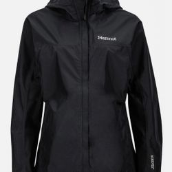 Women's Black Marmot Gore-Tex Raincoat Jacket