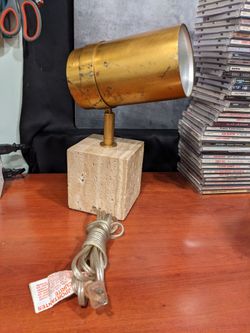 MCM Koch and Lowy marble base table lamp