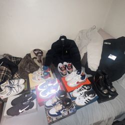 LOT , Supreme The north Face, Supreme Dickies, Jordan Unions, Bad Bunny, Sacai Kith Laight , Palace Ralph Lauren Size 8 Small Medium