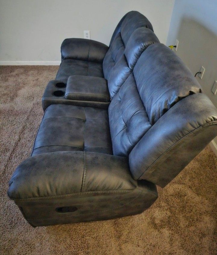 Faux Leather LOVE Seat Recliner