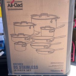 All Clad D5 Steel 13pc Cookware Set 