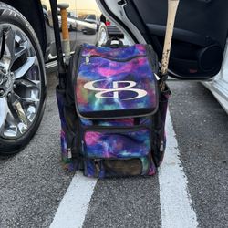 Boombah Rolling Baseball/Softball Gear Bag with Wheels – Used