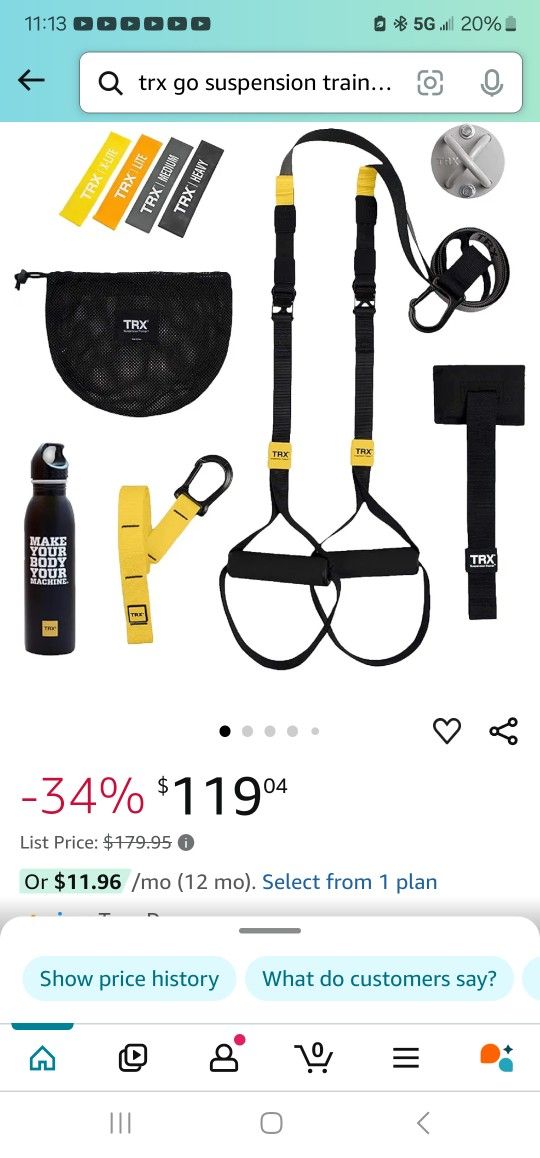 TRX GO Exercise Wall Mount Training Equipment