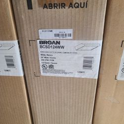 Braun BCSD124WW White Range Hood NiB