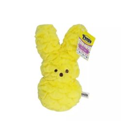 Peeps 9" Dan Dee Marshmallow Bunny Rabbit Yellow Plush Stuffed Animal New