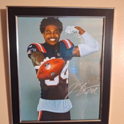 New England Patriots Kendrick Bourne Autographed Picture