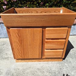 Oak vanity