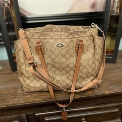 COACH DIAPER BAG SIGNATURE 