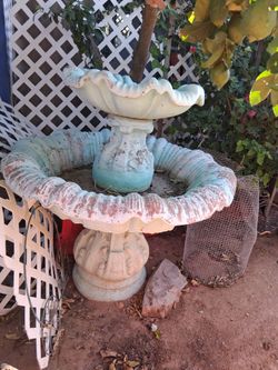 Concrete Garden Fountain
