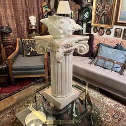 Vintage Heavy Plaster Column 
