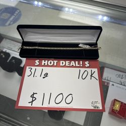 10K 31.1g Foxtail Bracelet 