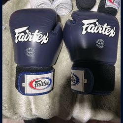 Fairtex 12oz Muay Thai Gloves & Hand Wrap 