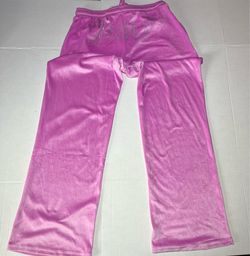 Juicy Couture Sleepwear Velour Pink Pants Size Medium Bling