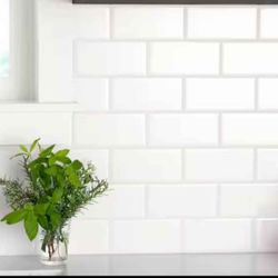 Daltile Restore Bright White 3 in. x 6 in. Glossy Ceramic Subway Wall Tile (12.5 sq. ft. /case