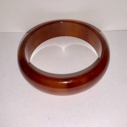 Vintage Lovely Honey Amber Bangle Bracelet