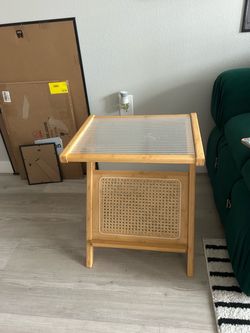Rattan Side Table