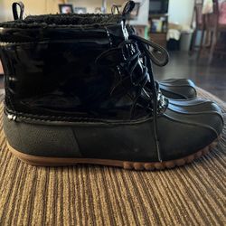 Womens Black Insulated Rainboots