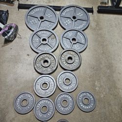255lbs Olympic 2" weights